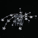 Bridesmaid Crystal Flower Hair Slide Comb Wedding Tiara Headpiece Jewelry
