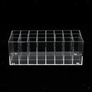 24 Space Lipstick Holder, Clear Acrylic Lip Gloss Lipstick Case Display Stand
