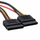 SATA Power Y Splitter Cable Adapter - M/F (Power Cable) New Kit 13cm. C5S2 B8D2