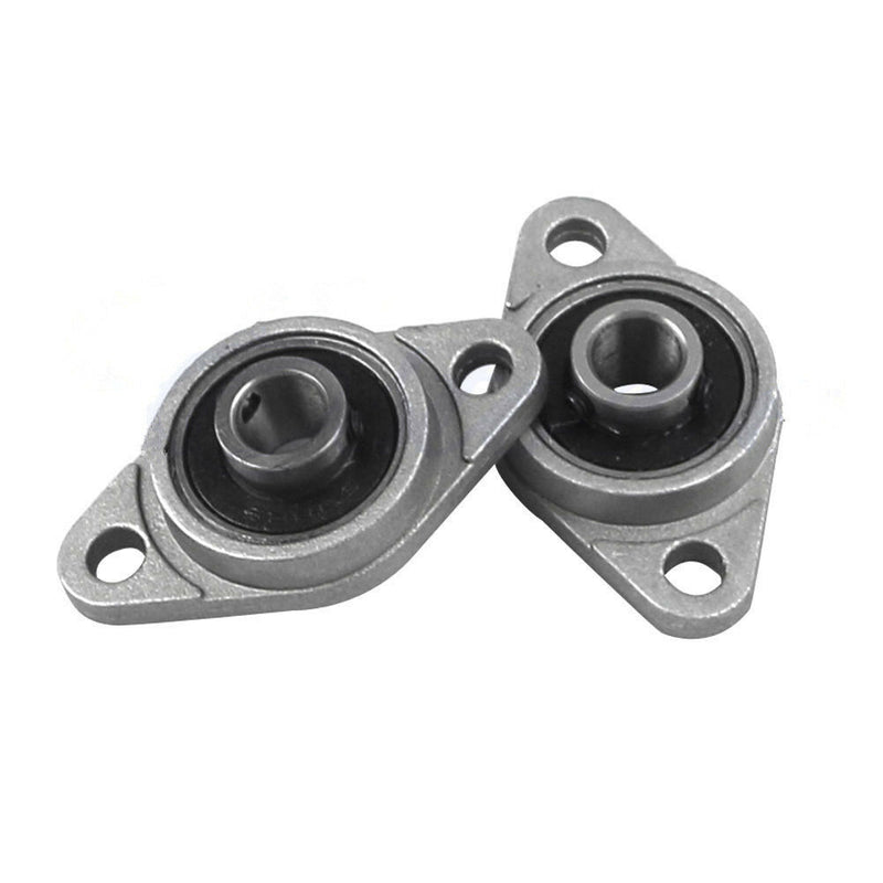 2Pcs 8mm Bore Diameter KFL08 Pillow Block Bearing Flange Rhombic Bearings SE