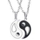 Yin Yang Pendant Necklace Chain Couple Friend Friendship Jewelry Gift 2PCS ME