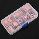 150Pcs 8 Sizes Copper Metric Sealing Washers Assortment Set E7P9