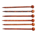 6 Pieces Retro Style Printed Wooden Hairpin Needle Headdress Jewelry Accessories