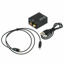 Digital Optical Toslink SPDIF Coax to Analog RCA Audio Converter Adapter wi