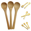 6x New  Set Hot Bamboo Utensil Kitchen Wooden Cooking Tools Spoon Spatula Mix 3C