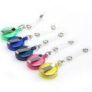 1PC Retractable Reel ID Recoil Badge Lanyard Name Tag Key Card Holder Bel
