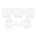 5x Reusable Safety Face Shield Visor Cover Anti-fog Eye Protection Windproof