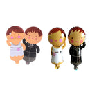 2pcs Bride and Groom Dress Aluminum Foil Balloon Wedding Party Decoration HK