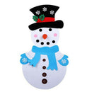 DIY Felt Christmas Tree Snowman with Ornaments Kids Toys Christmas Party De