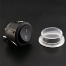 1Pc 2-PIN ON-OFF SPST Round Dot Car Auto Rocker Toggle Switch+Waterproof  S Gw