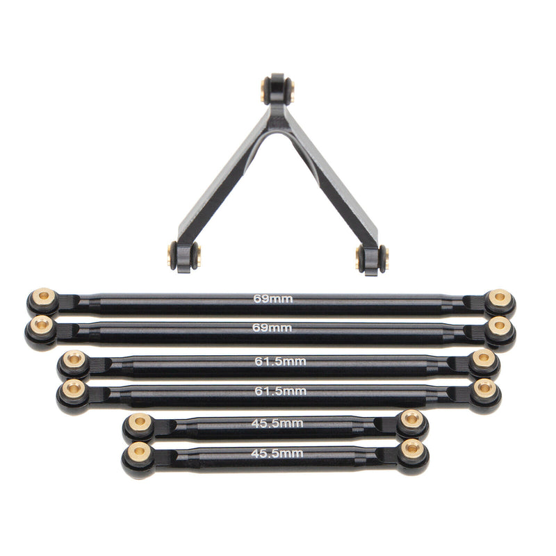 7Pcs RC Aluminum Rod Link Linkage for Axial SCX24 AXI00002 Trucks DIY Parts