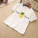 Cute Baby Girls Clothes Sets Summer Short Sleeve Pineapple Print T Shirts A O5Q5