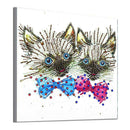 5D DIY Special Shaped Diamond Painting Cats Pattern Cross Stitch Wall Decor
