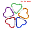 Aluminum Alloy Heart-shaped Camping Carabiner Clip Keychain Climbing Key ChaiJ,a