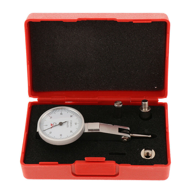 Strong Lever Dial Test Indicator Gauge Gage Meter, Shockproof 0-0.8mm 0.01mm
