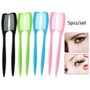 5pcs/set Extension Plastic Brush Eyelash Eyebrow Comb Lift Curl Eye Makeup CB3C
