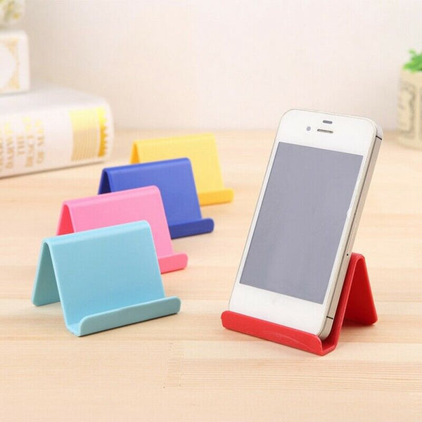 4X(Universal Plastic Phone Holder Stand Base Smartphone Mobile Phone BrackeO9L9)