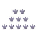 10pcs Crown Hair Clips Children Girls Claw Barrettes Mini Jaw Hairpin (05) A
