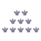10pcs Crown Hair Clips Children Girls Claw Barrettes Mini Jaw Hairpin (05) A