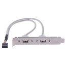 1Pc 2 Port USB2.0 Rear Panel Expansion Bracket to Motherboard USB HeaderAdapteOZ