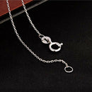Simple Style Jewelry 5pcs/lot SilverO-shaped chain necklace Size 23InchS Gw