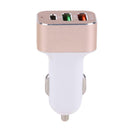 Micro USB Type-C QC3.0 3 Ports Car Charger Fast Charging for Smart Phones