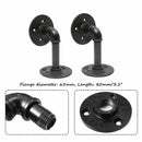 1X(Retro Black Iron Industrial Pipe Shelf Bracket Mounting Bracket Holder S