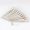 10pcs Modish Flat Metal Single Prong Alligator Hair Clips Barrette for Bows DIY