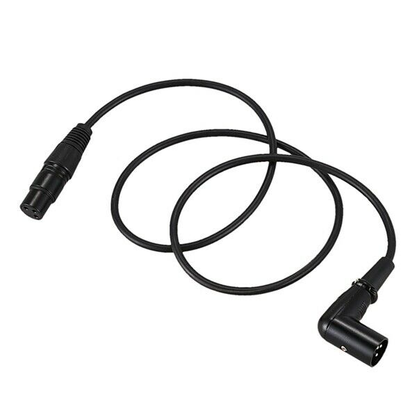 Right Angle Male to Female XLR Cable, Microphone Cord, DMX Signal Wire Cord