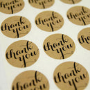 24Pcs THANK YOU Kraft Seal Stickers Label for Wedding Favor/Envelope/Card gi