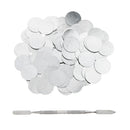 100Pcs 25mm Metal Stickers Designed For Non-Magnetic Makeup Pans Suit for Blank