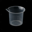 5 Pieces 25 Ml Transparent Plastic Laboratory Graduated Beaker Vessel Measure