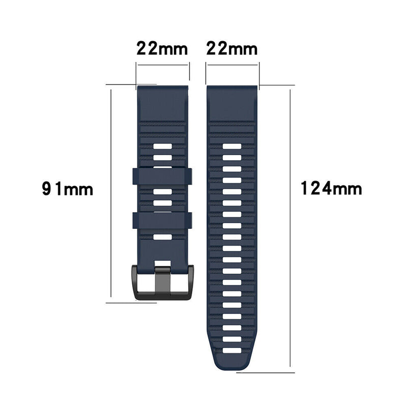 For Garmin Fenix 6 6 Pro 5 5 Plus 22mm Silicone Strap Band Watch Accessories