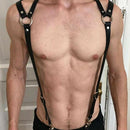 Men's PU Leather Chest Body Harness Belt Adjustable Buckle Straps Club Wear