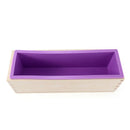 Rectangular Wooden Soap Mold With Silicone Liner Cover Loaf Soap Mold Tool