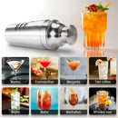 Cocktail Shaker Stainless Steel 24Oz Bar Set Kit 3Pcs Cocktail Shakers with