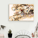 Painting By Numbers Kit DIY Flower Bird Hand Painted Canvas Oil Art Picture