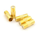 5 PCS Coaxial Coax RF Adapter Connectors TV PAL Male Plug to "F" Female A Dz