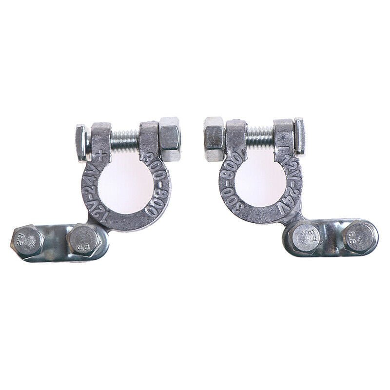 2Pcs Car Battery Connector Post Battery Terminal Pile Cap Charging ClampB Hn