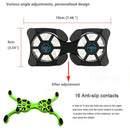 Foldable USB Laptop Cooling Pads with Double Fans Mini Octopus Notebook Cooler