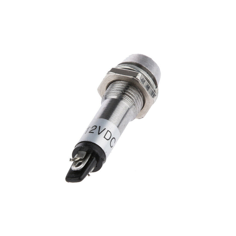 12V 24V 8mm Power Indicator Signal Light XD8-1 Led Light Bulb Pack of 10 Red