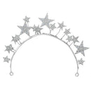 Star Bride Crown Headband Wedding Hair Accessories Bridal Jewelry Wedding D