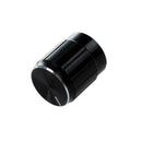 10 Pcs Black Metal 6mm Knurled Shaft Insert Dia. Potentiometer Control Knob