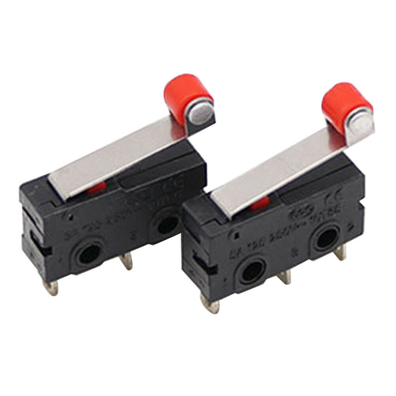 10pcs Mini Micro Limit Switch Lever Arm SPDT Snap Action Momentary Roller
