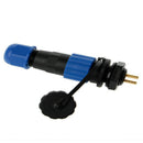 IP68 SP13 2Pin Waterproof Plug Socket Power Cable Connector