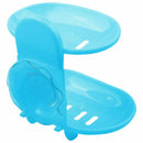 Fashion dual-strong suction cup soap box soap dishes bunk water bath basket V5H3