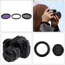 3pcs 58mm UV CPL FLD Filter Kit Polarizer Fluorescent Filter for Camera