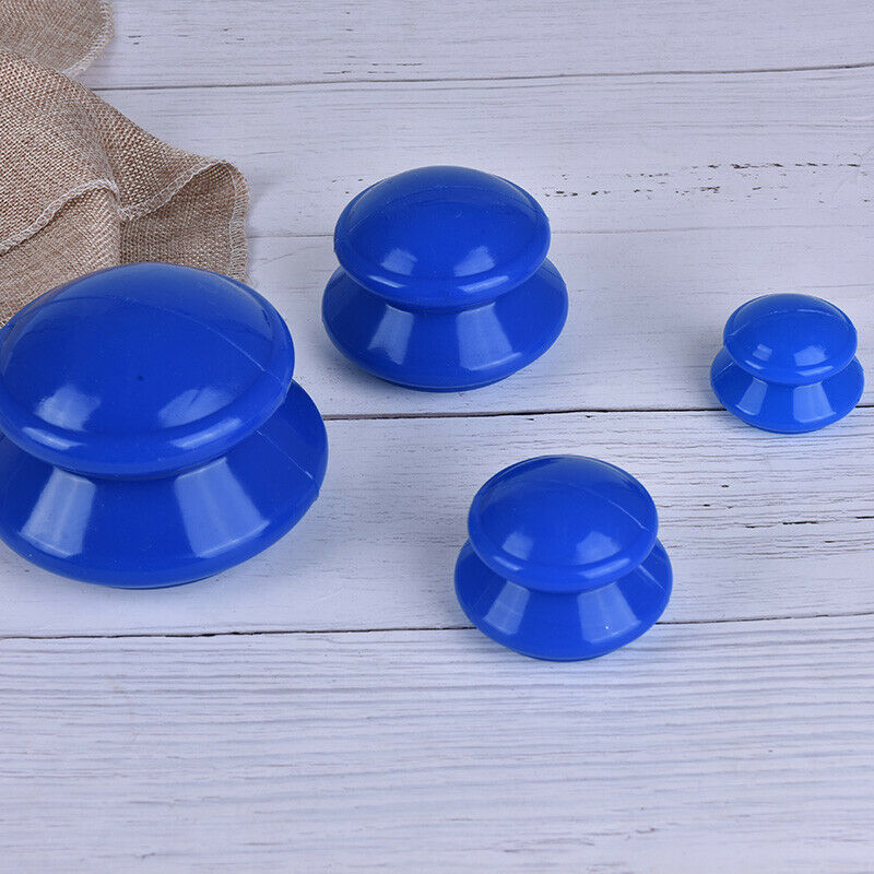 4Pcs/set Vacuum Cans Silicone Cupping Moisture Absorber Physical Health CareSA3C