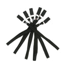 6x Durable Nylon Walking Stick Ropes Hand Wrist Straps Anti Lost Black 24cm