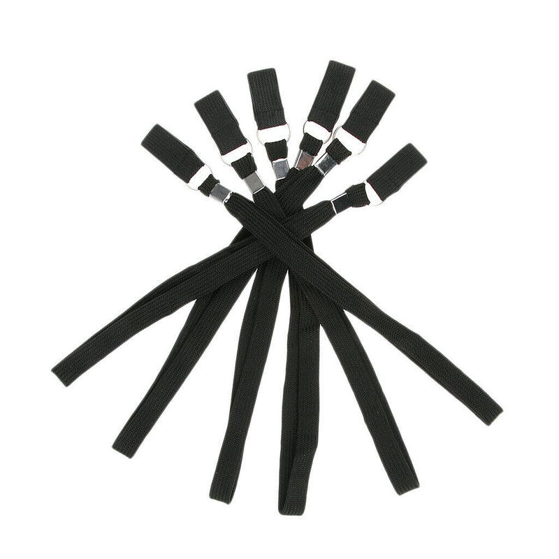 6x Durable Nylon Walking Stick Ropes Hand Wrist Straps Anti Lost Black 24cm